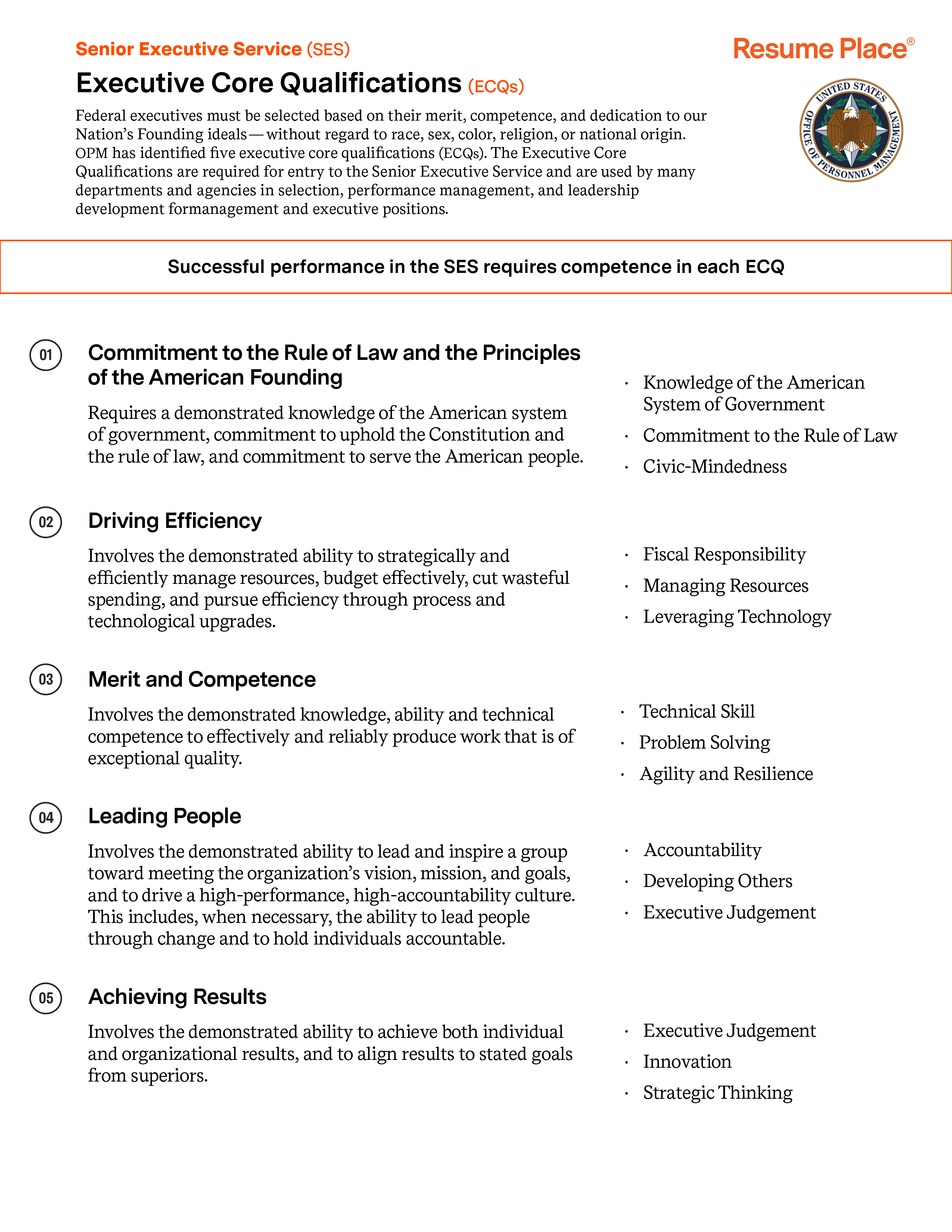 SES ECQ one-pager