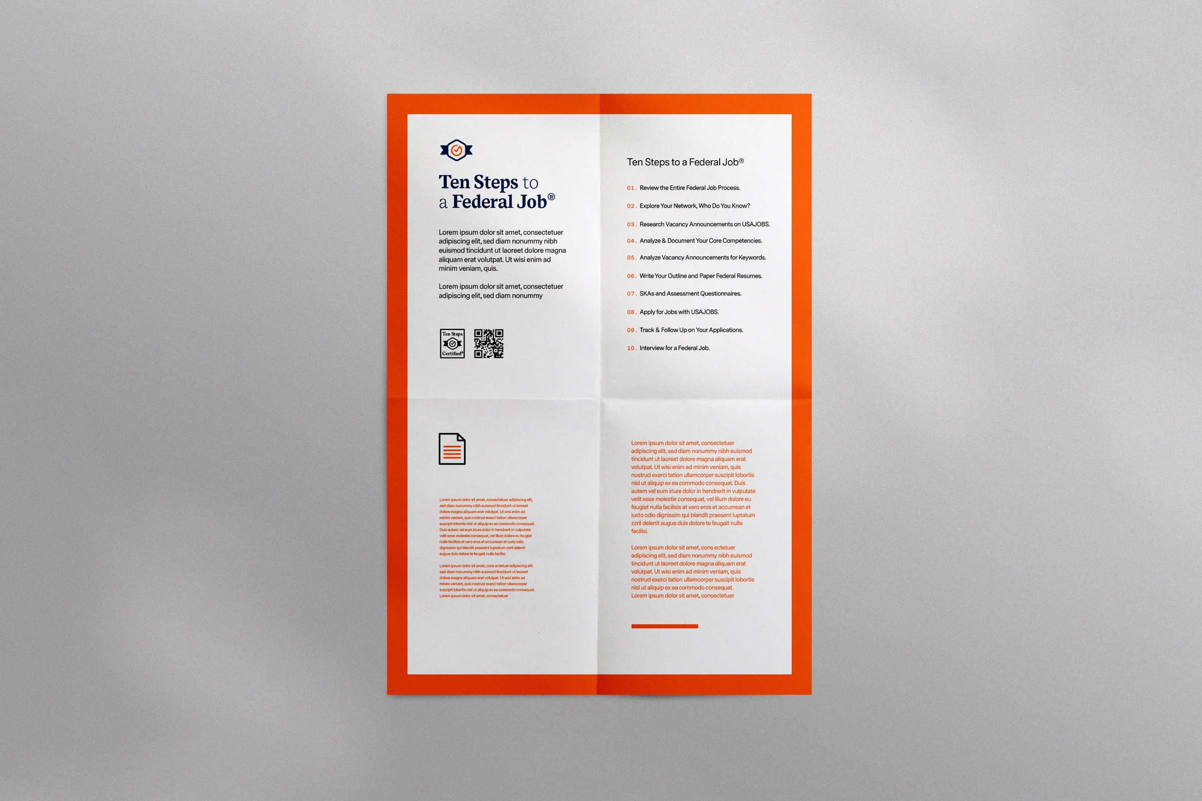 Folded poster