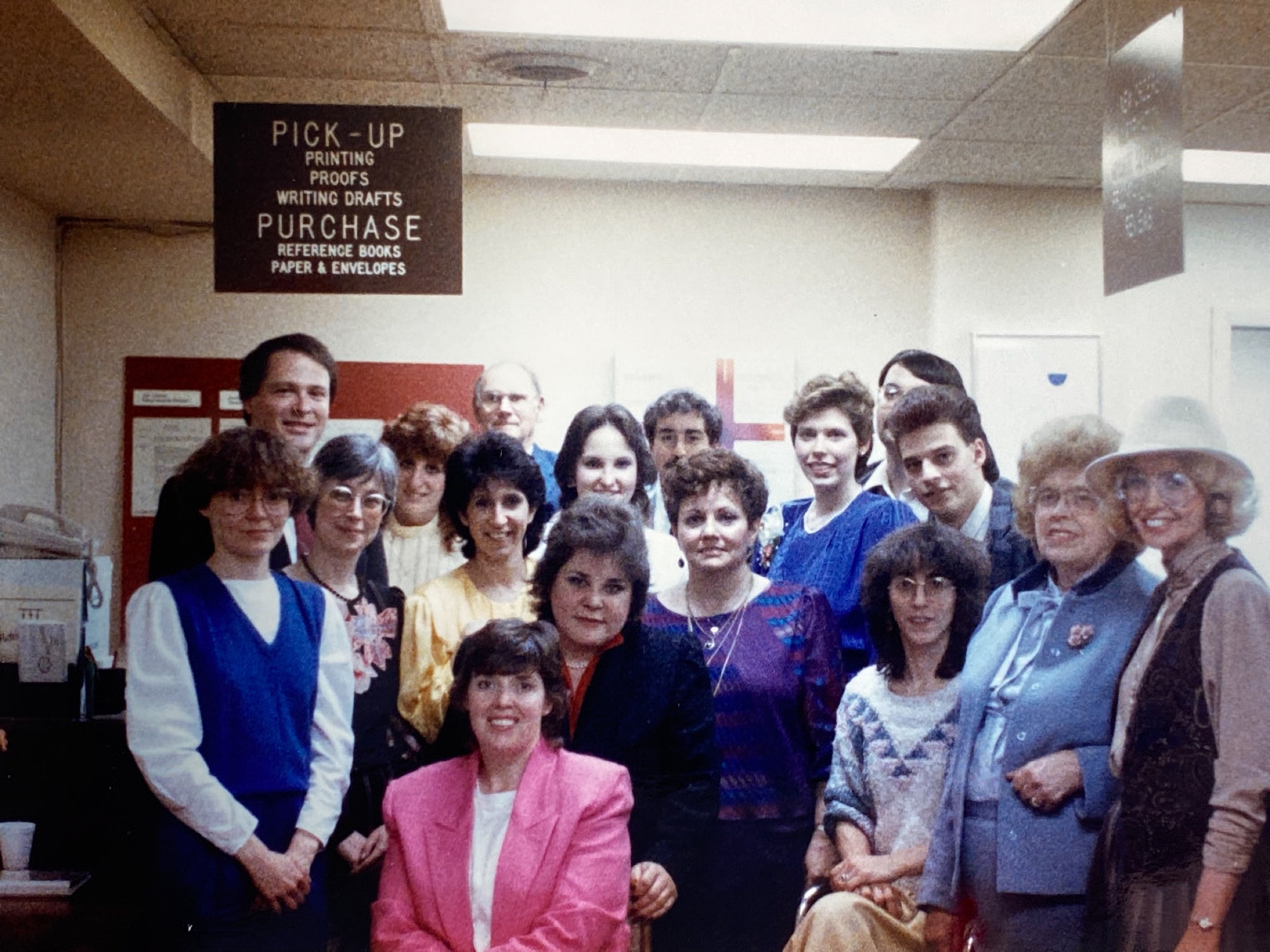 Resume Place team, K Street office, 1980s